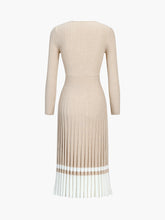 Trapani Wrap Pleat Midi Sweater Dress